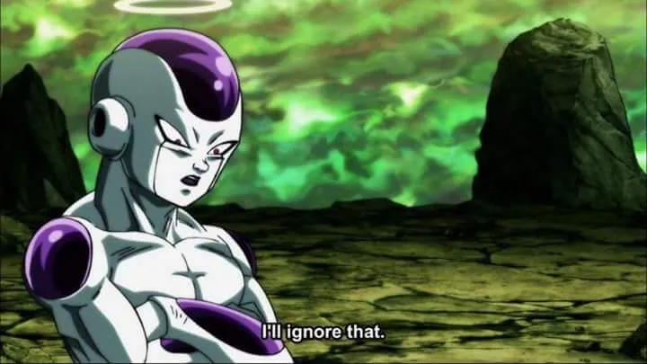 Frieza Dragon ball super "I'll ignore that" 