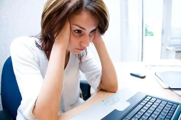 Frustrated at Computer 