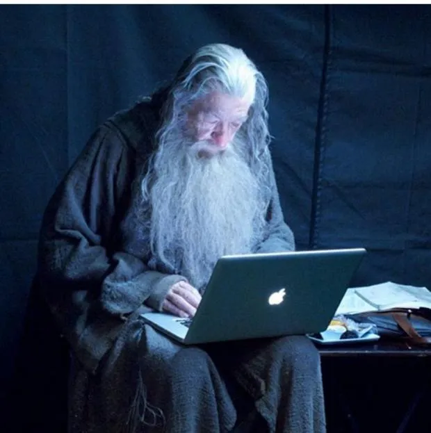 Gandalf Checks His Email 