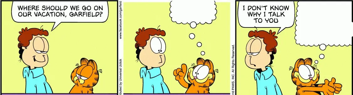 Garfield comic vacation 