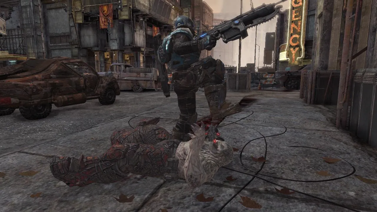 Gears of War curbstomp 