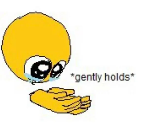 Gently holds emoji 
