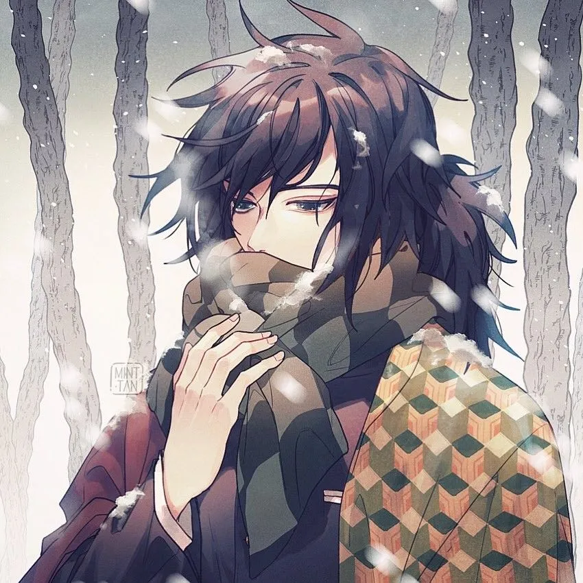 Giyuu with scarf 