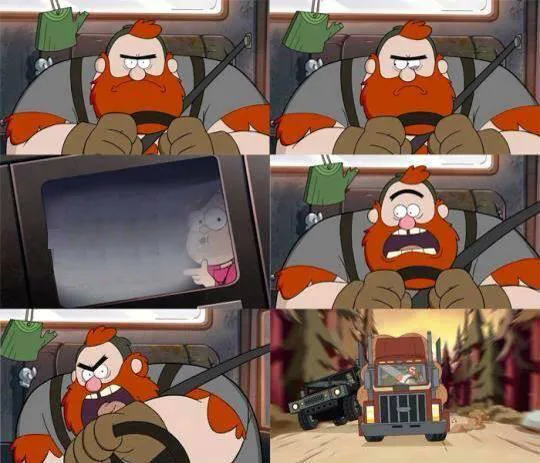 Gravity Falls Window Writing 