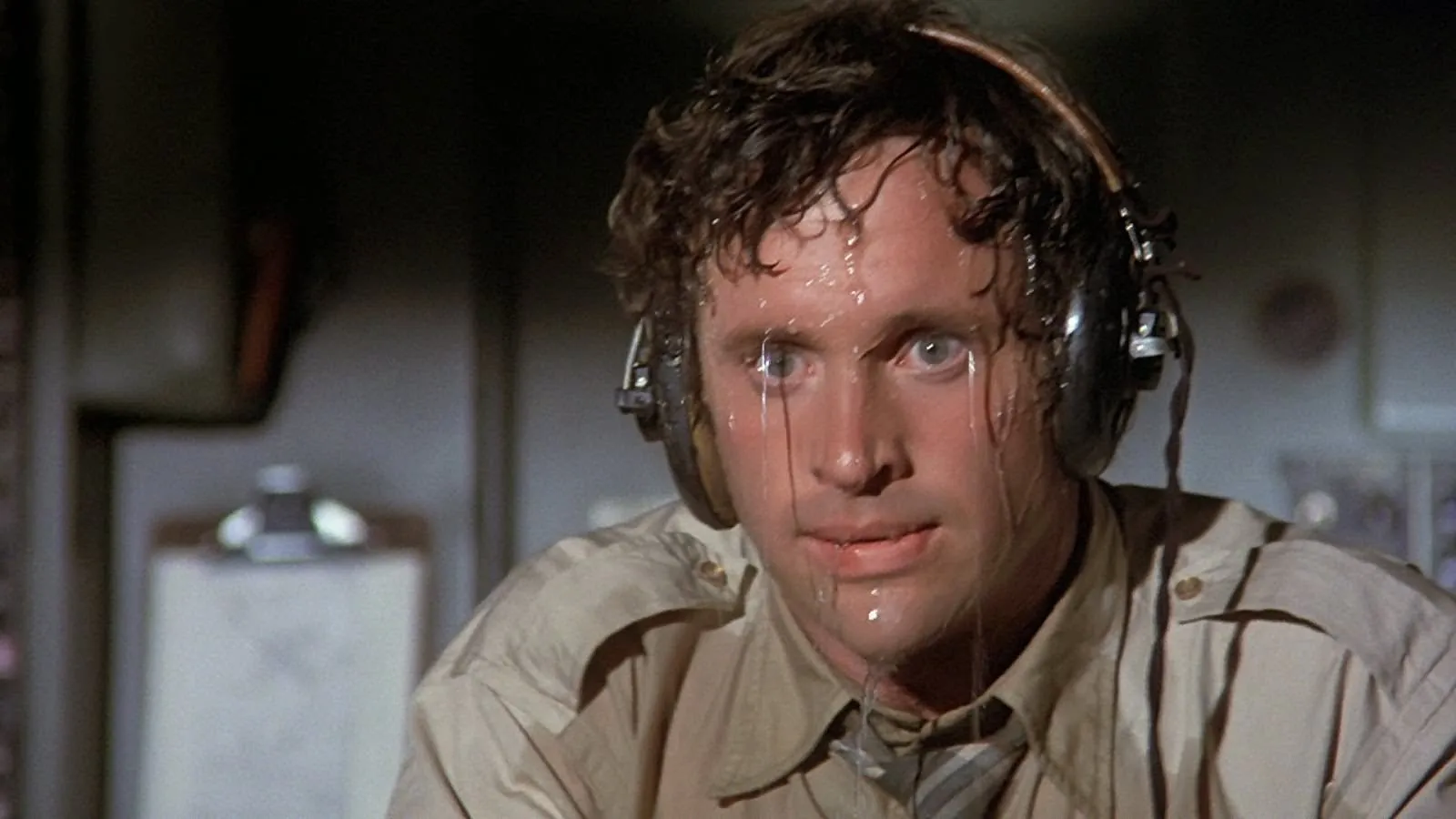 Guy sweating 