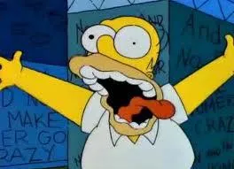 Homer Going Crazy 