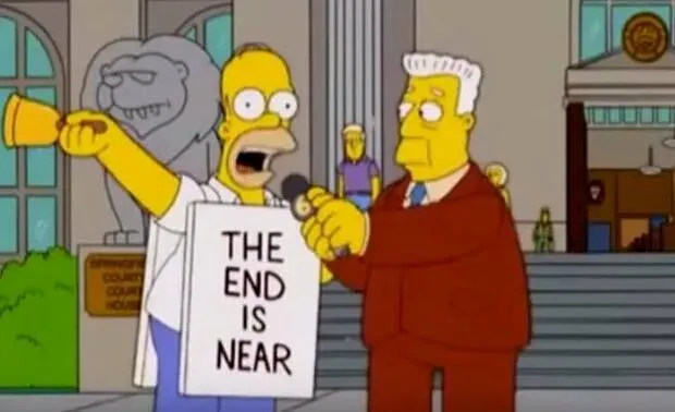 Homer Simpson The End is Near 