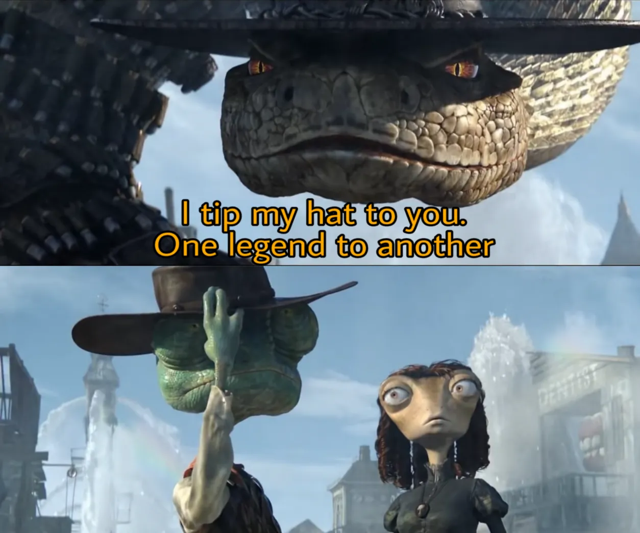 I tip my hat to you, one legend to another 