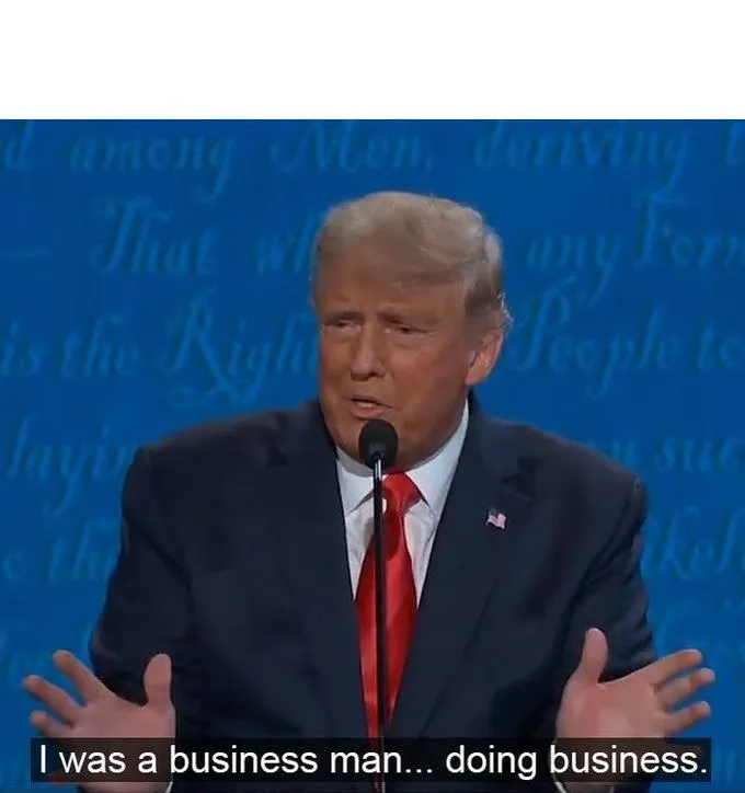 I was a businessman doing business 