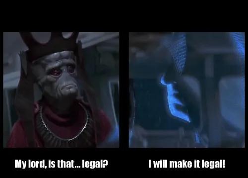 I will make it legal 