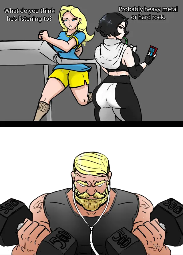 I wonder if what he’s listening to 