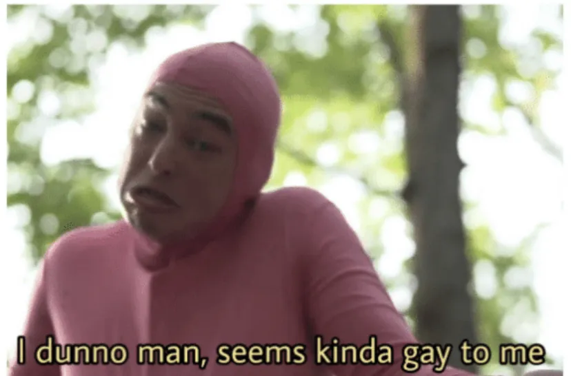 Idk man seems kinda gay 