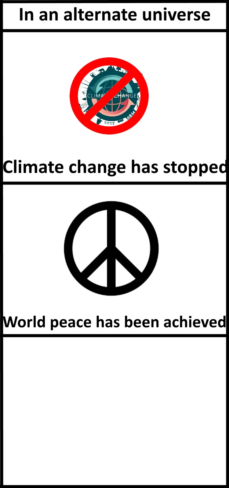 In an alternate universe 