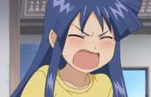 In denial Anime girl shouting 