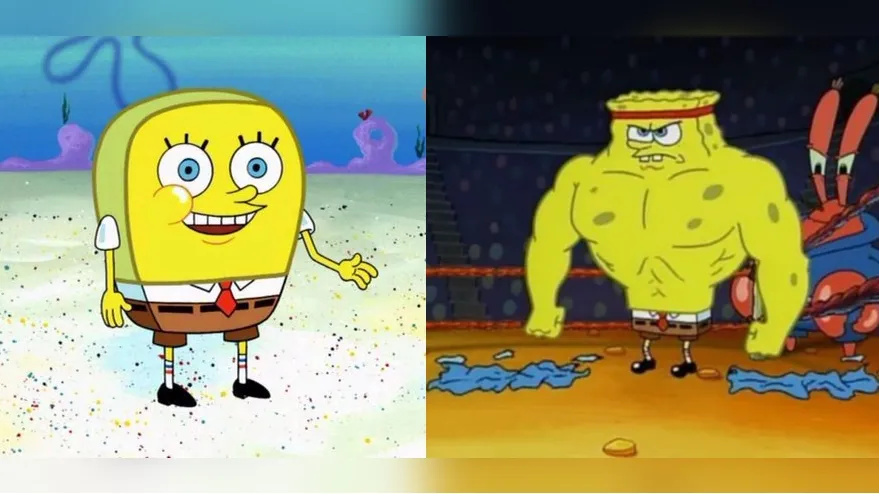 Increasingly Buff Spongebob 
