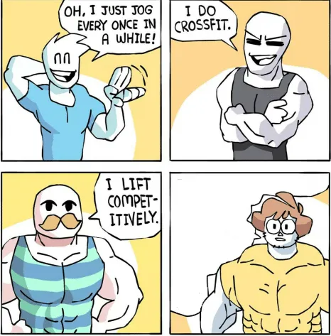 Increasingly buff 