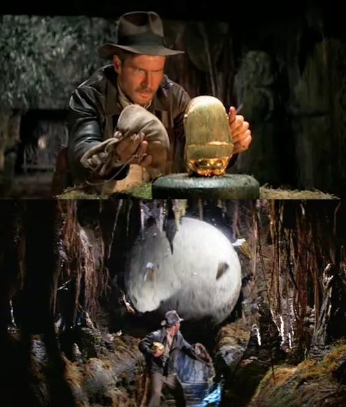 Indiana Jones Idol & Boulder 