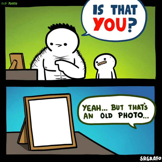 Is that you? Yeah, but that's an old photo 