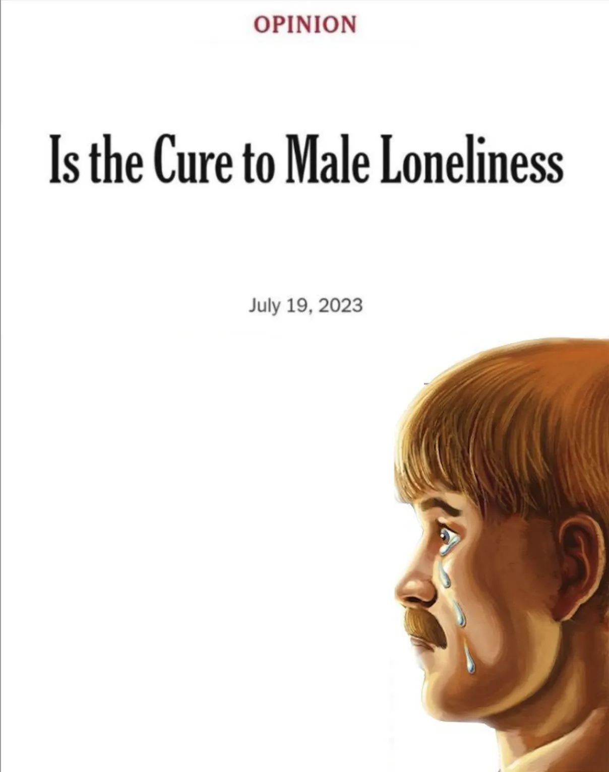 Is the cure to male loneliness image template
