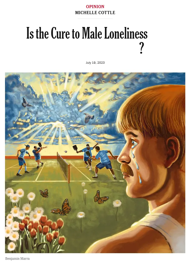 Is the cure to male loneliness