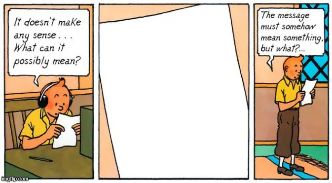 It doesn't make any sense 