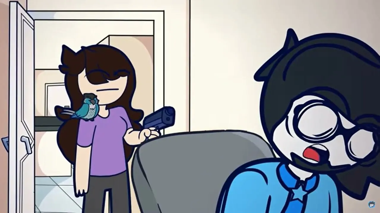 Jaiden Pointing A Gun At Maaz 
