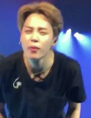 Jimin squinting 