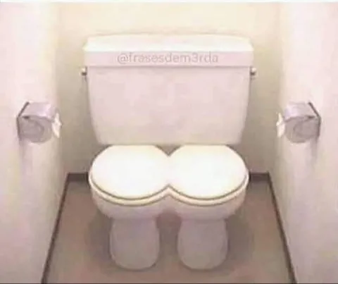 Joint Combined Toilet for Married Couples 