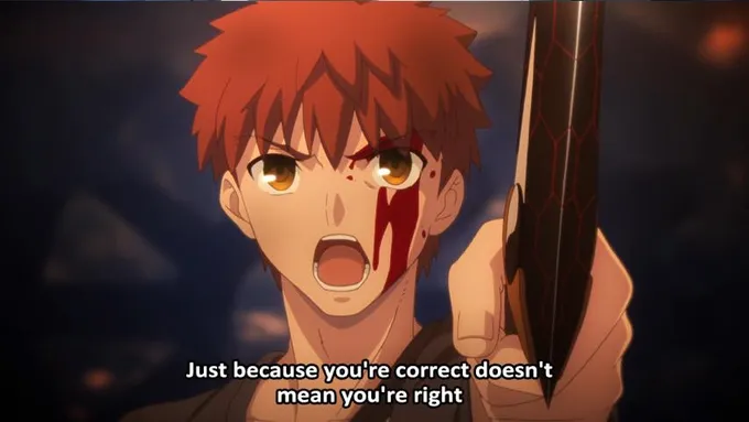 Just because your correct doesn't mean your right 