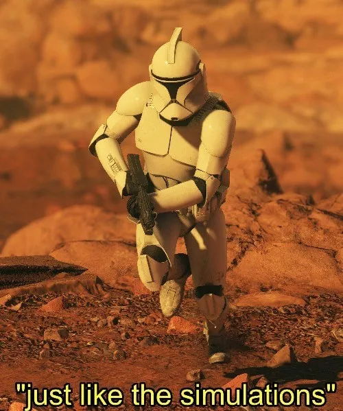 Just like the simulations (HD) 
