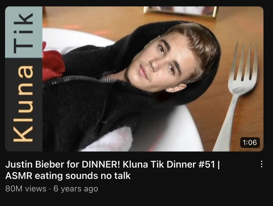 Justin Bieber for DINNER! 