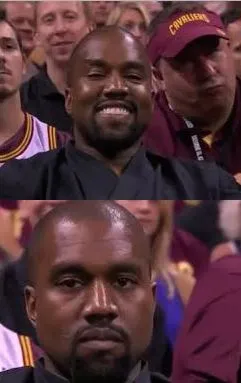 Kanye Smile Then Sad 