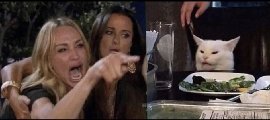 Karen Carpenter and Smudge Cat 