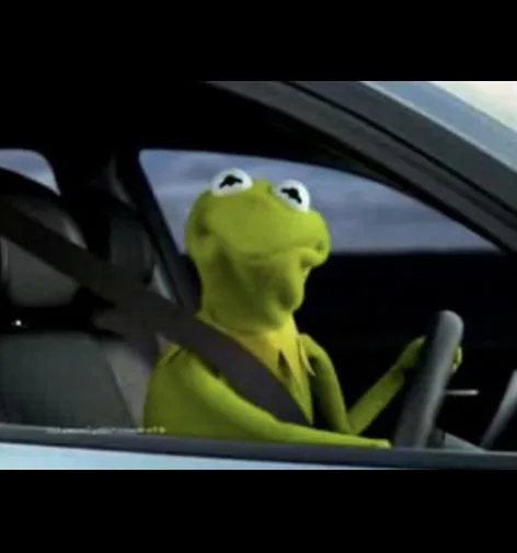 Kermit Driving 