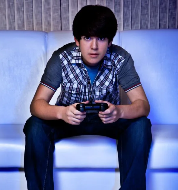 Kid Playing Video Games 
