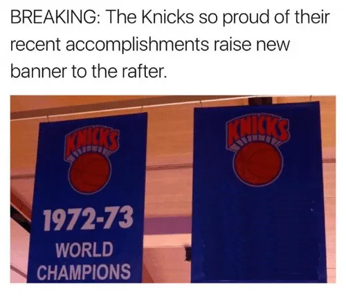 Knicks Banner Meme 