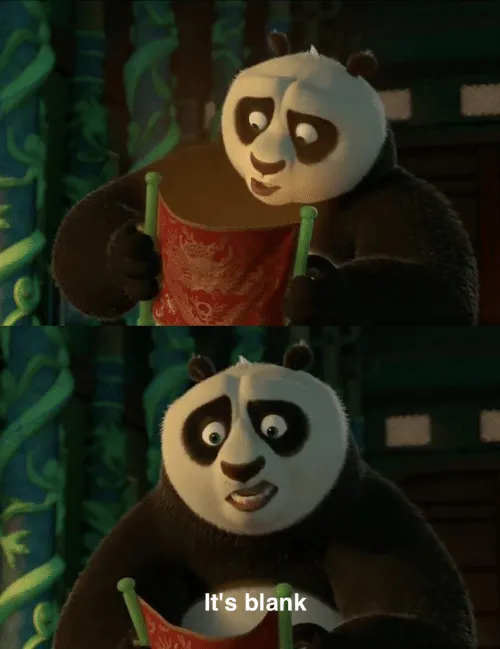 Kung Fu Panda blank 