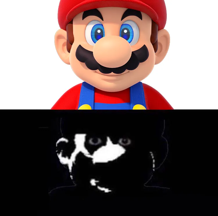 Lightside Mario VS Darkside Mario 