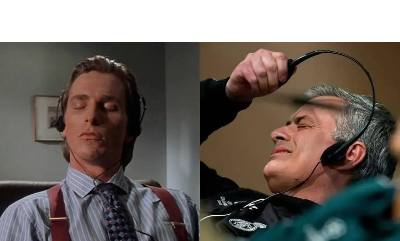 Listening to music and taking off headphones 