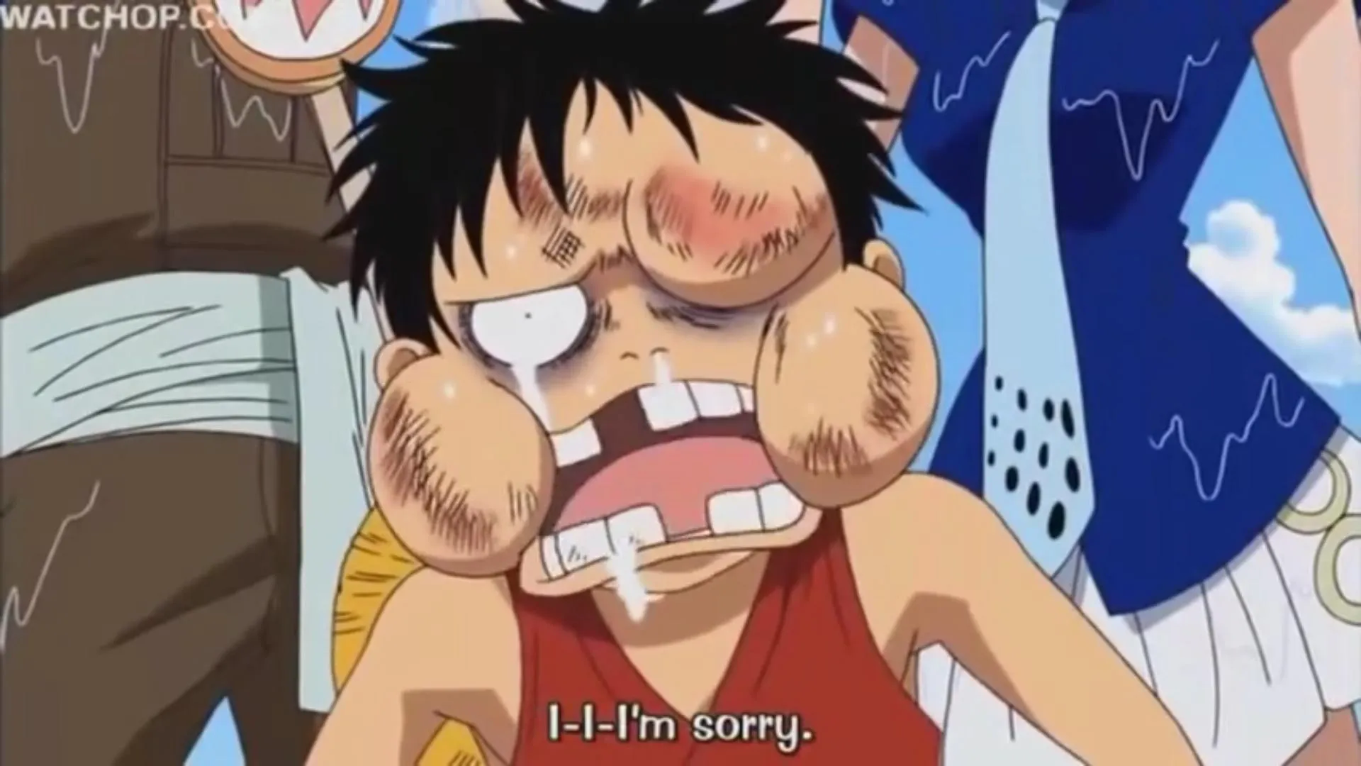 Luffy Beaten up 