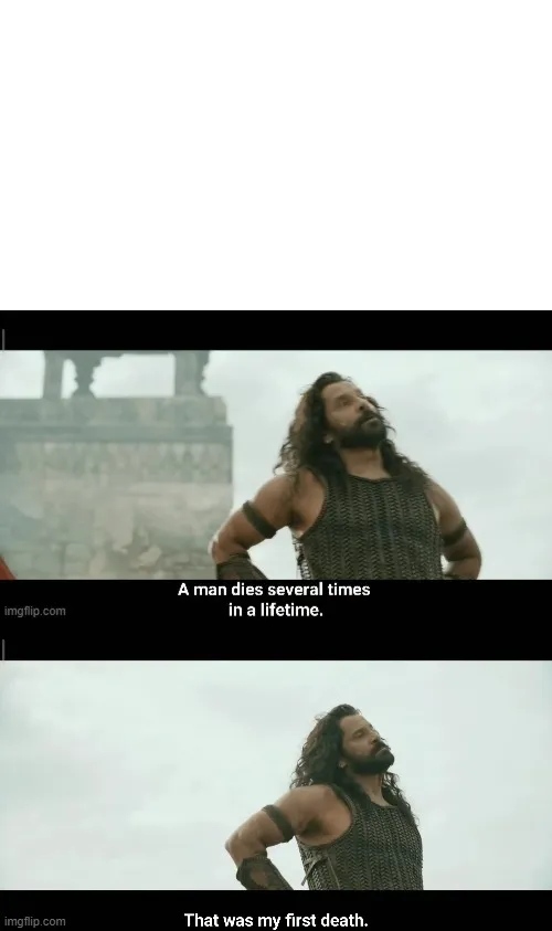 Man dies several times 