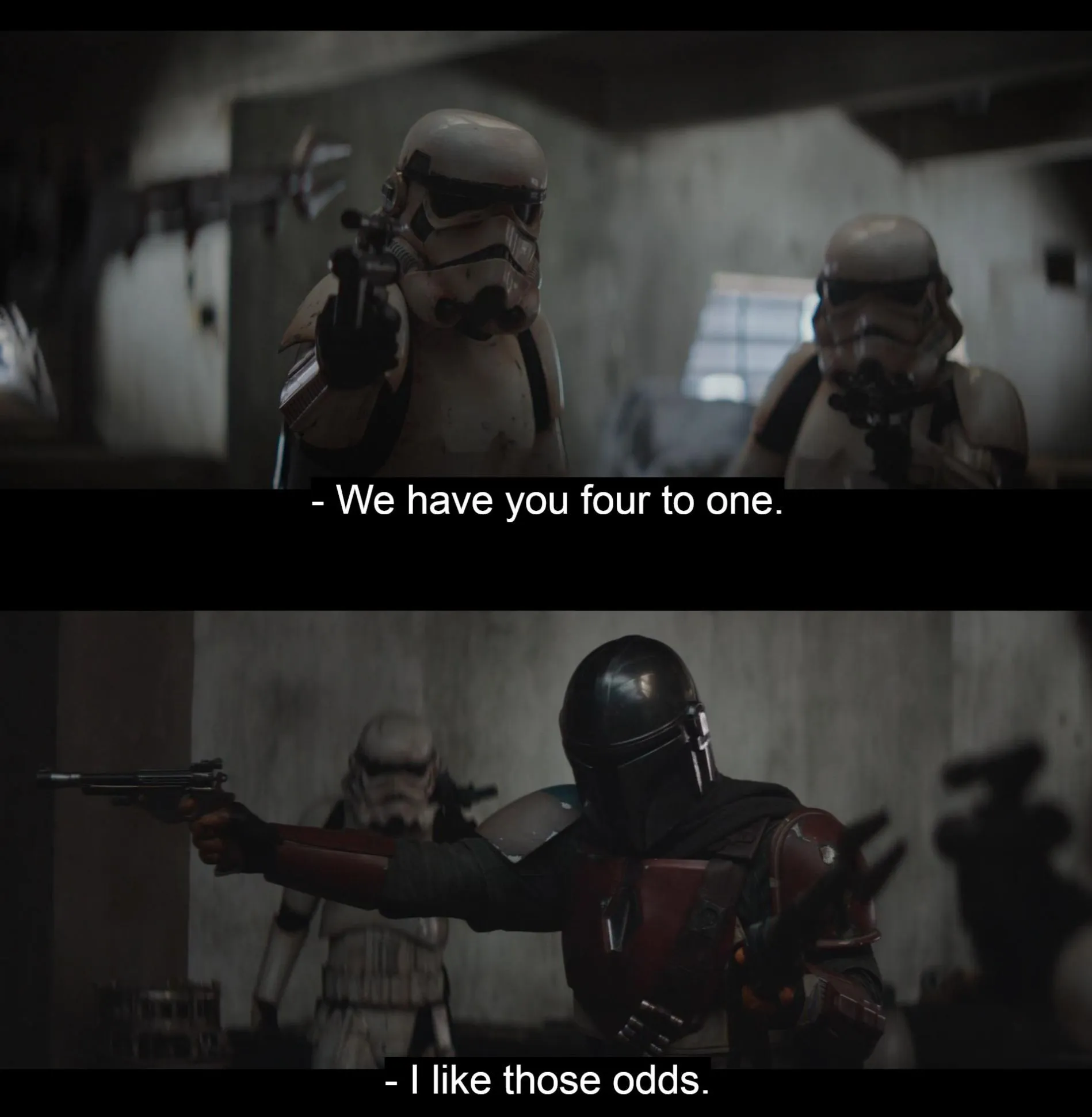 Mandalorian: I like those odds 