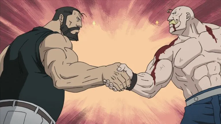 Manly Handshake 