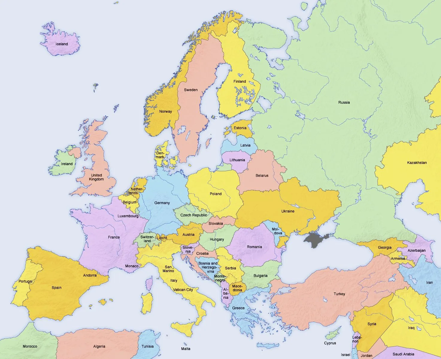Map of Europe 
