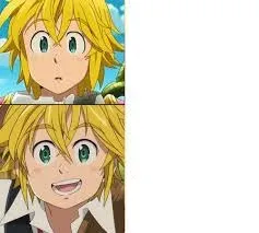 Meliodas Frown Smile 