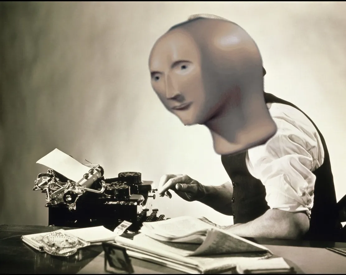 Meme man words journalist 