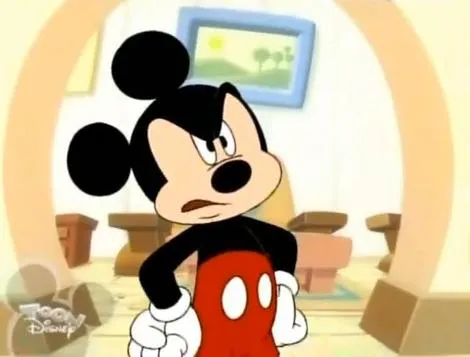 Mickey Mouse Angry 