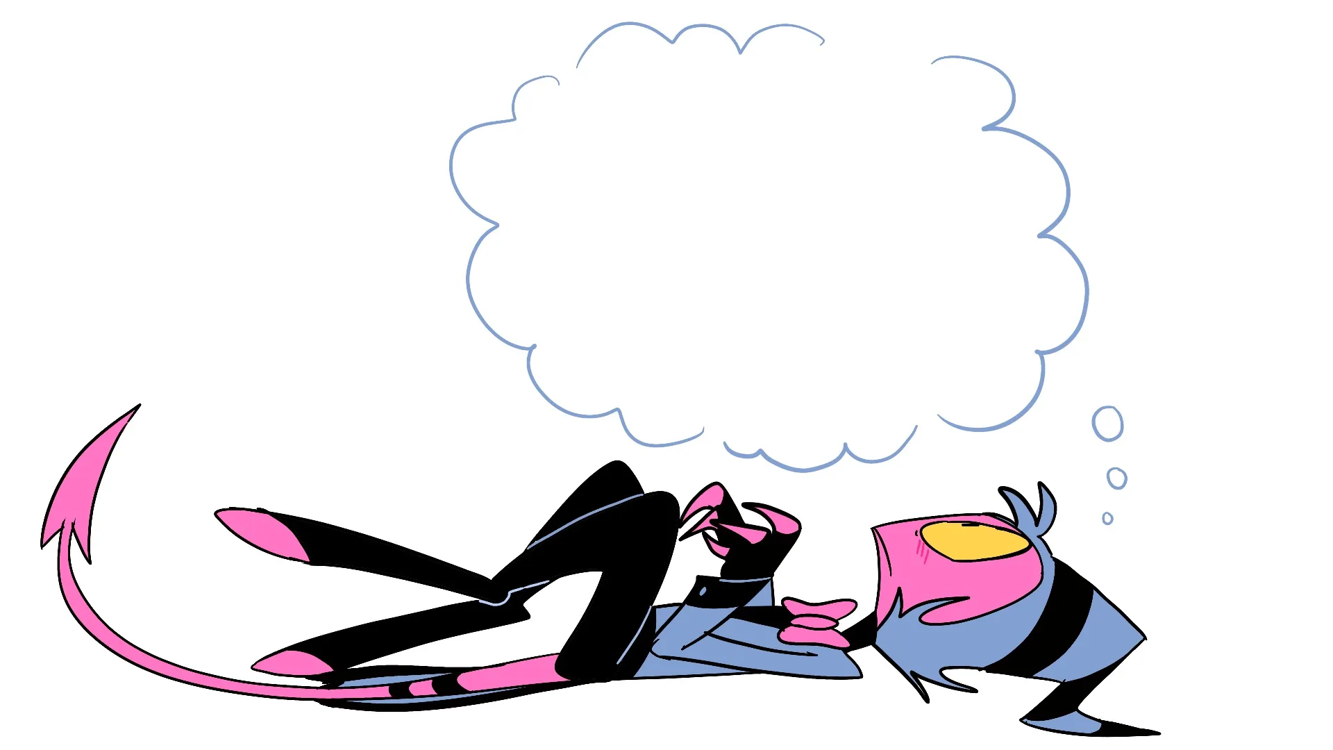 Moxxie thinking by EMositeCC 