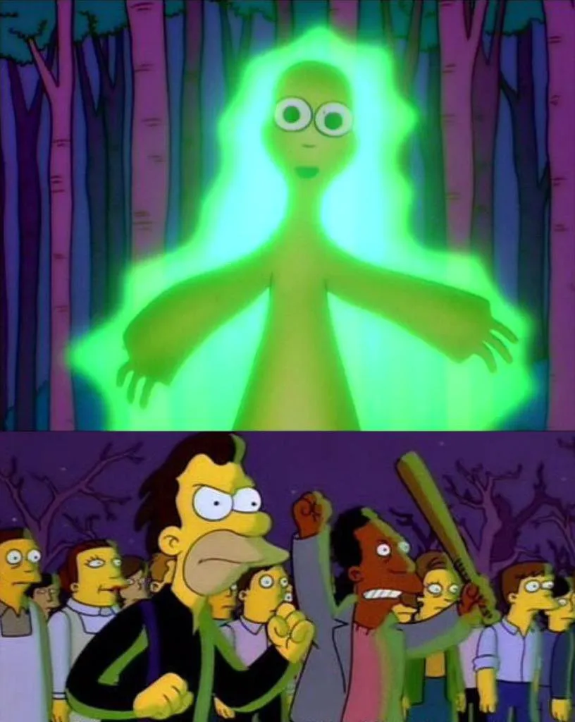 Mr Burns Alien Simpsons 