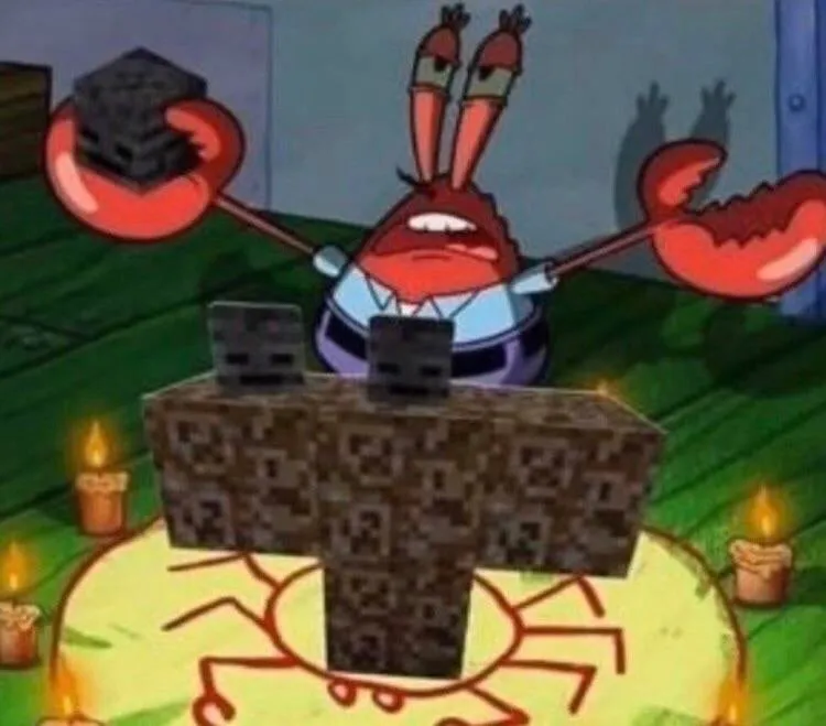 Mr. Krabs Summoning the Wither 